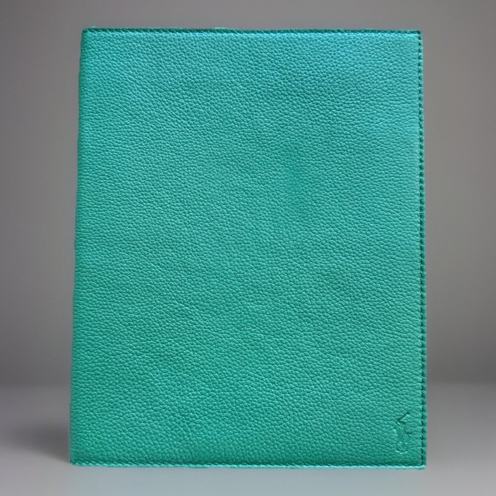 Polo Ralph Lauren Leather Green Case For Ipad Or Tablet Media Case‎ Embossed NWT